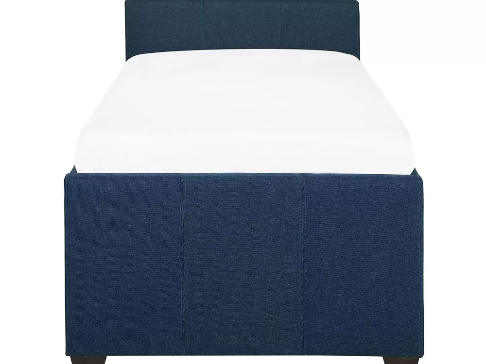 Beliani Divano Letto per Bambini in Tessuto Blu Navy con Letto Aggiuntivo, Misura 80x200 cm - Collezione Marmande per Arredamento Camera Giovani