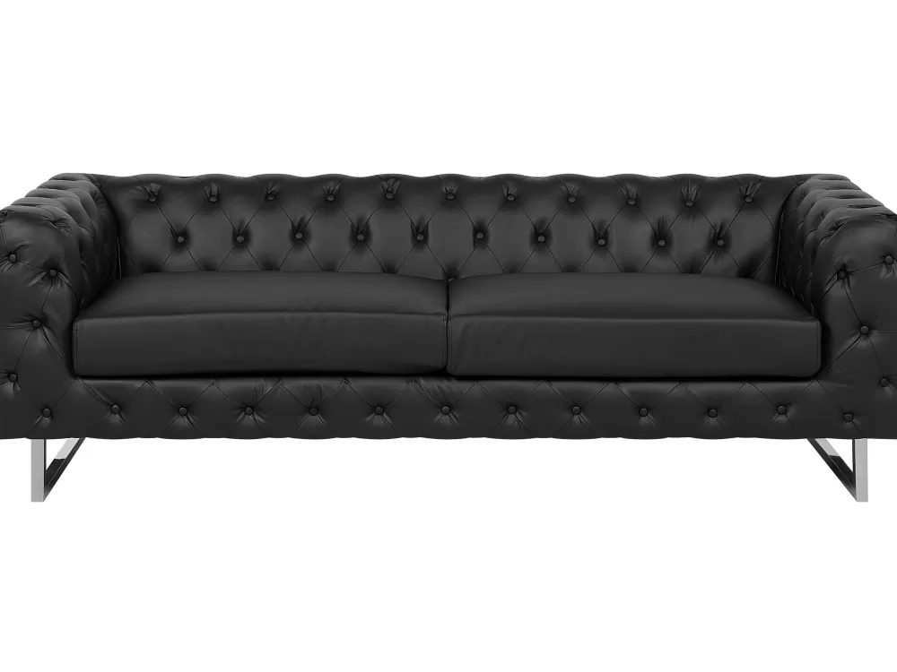 Promozione Flash Imperdibile! Set Divano Vissland in Nero - Acquista Online con Sconto Esclusivo su Beliani
