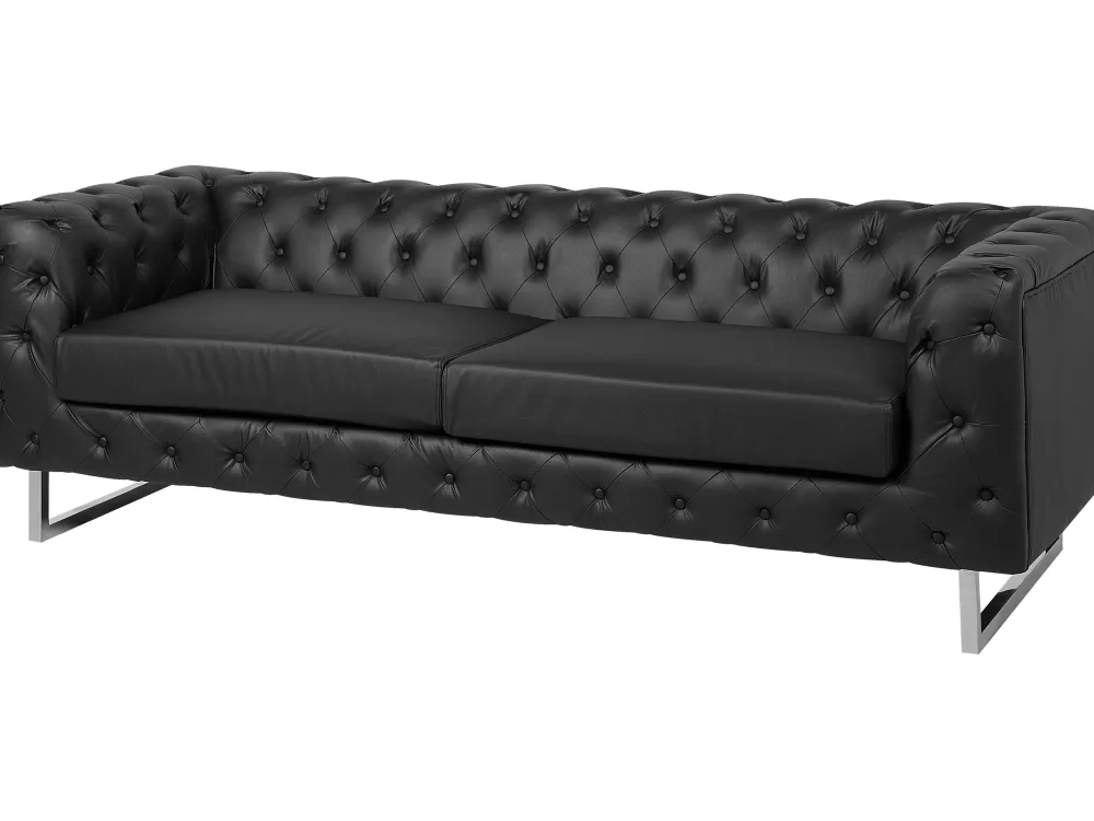 Promozione Flash Imperdibile! Set Divano Vissland in Nero - Acquista Online con Sconto Esclusivo su Beliani