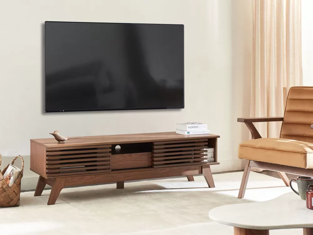 Beliani Scaffale Organizzatore Mobile 5 Ripiani - Sistema Modulare in Legno Scuro con Rotelle, Design Funzionale per Ottimizzazione Spazi Interni