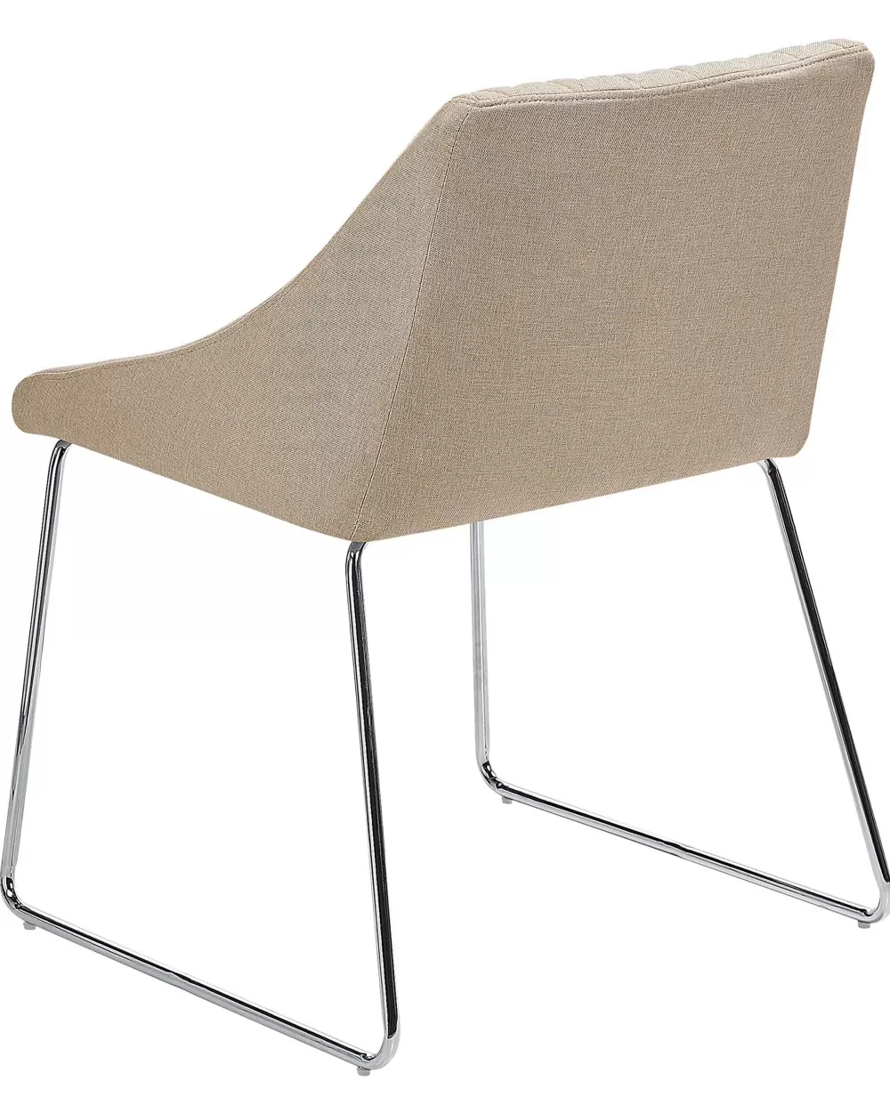 Beliani Arcata - Coppia di sedie in tessuto beige, comode e convenienti
