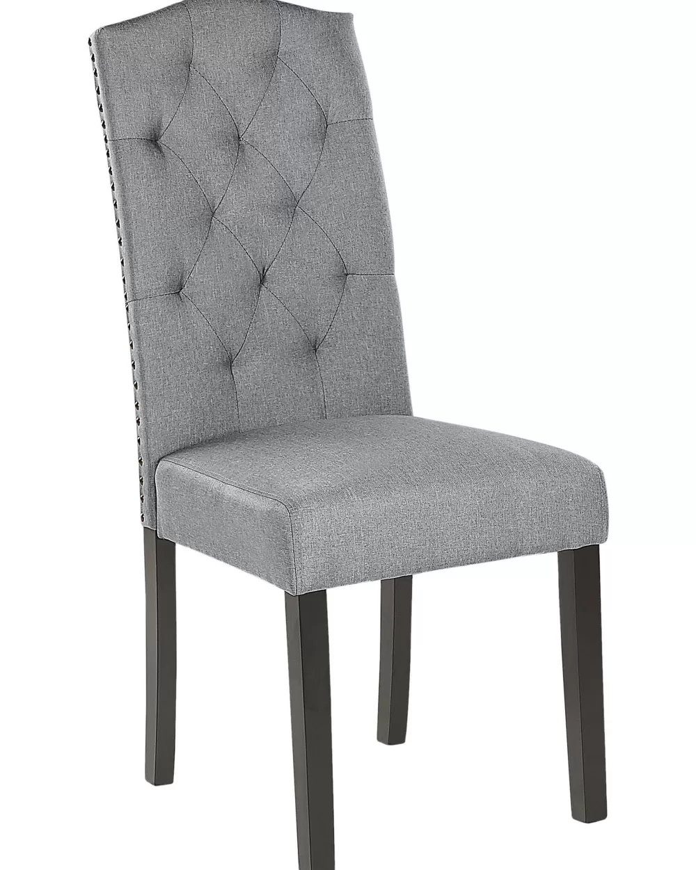 Beliani: Coppia di Poltrone Moderne 'Shirley' in Tessuto Grigio Perla - Sedute Comode per Salotto con Design Scandinavo 

(：，，，，