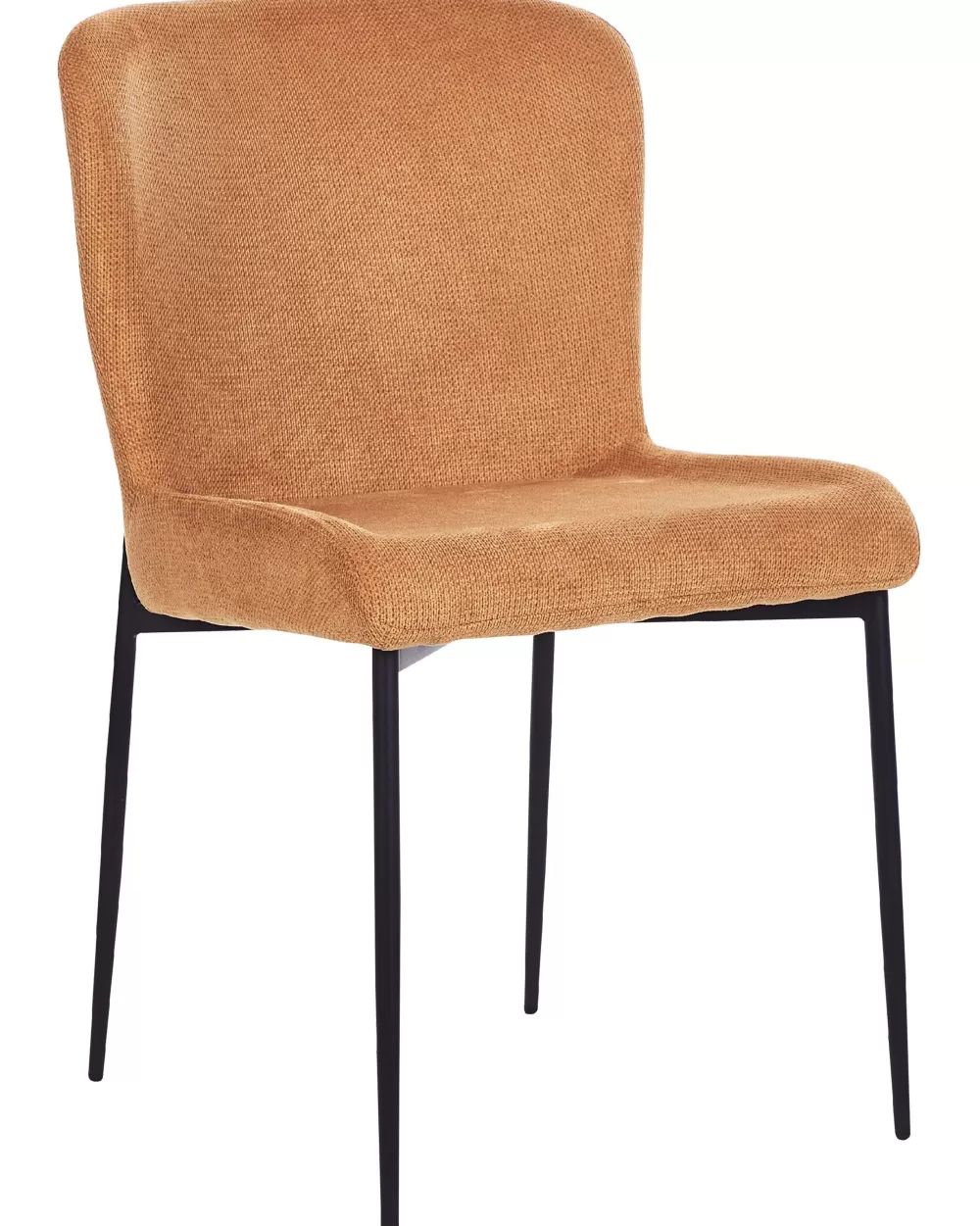 Sedia Beliani Ada in Tessivo Arancione - Coppia di 2 Pezzi con Rivestimento Morbido, Design Ergonomico per Soggiorno o Sala da Pranzo