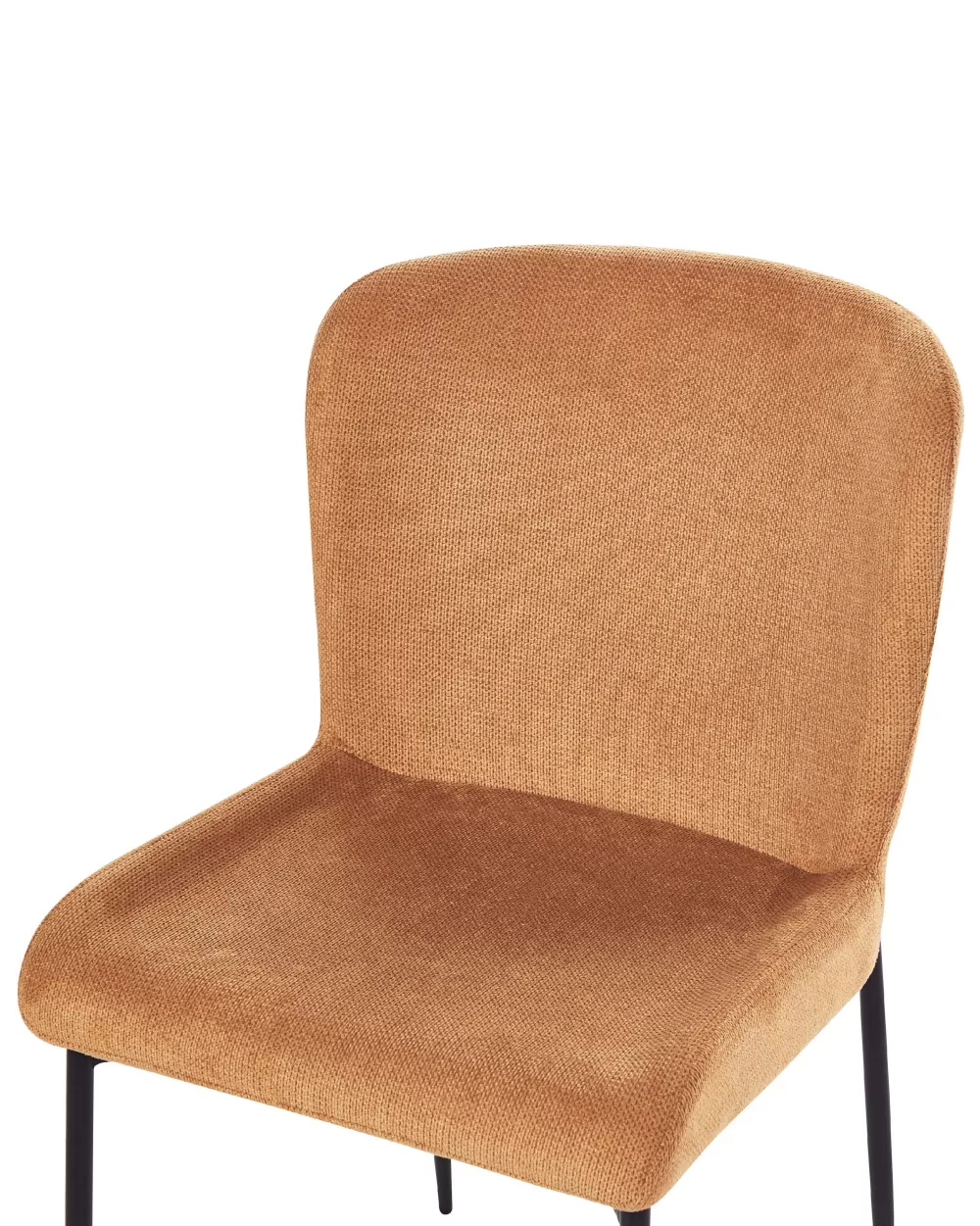 Sedia Beliani Ada in Tessivo Arancione - Coppia di 2 Pezzi con Rivestimento Morbido, Design Ergonomico per Soggiorno o Sala da Pranzo