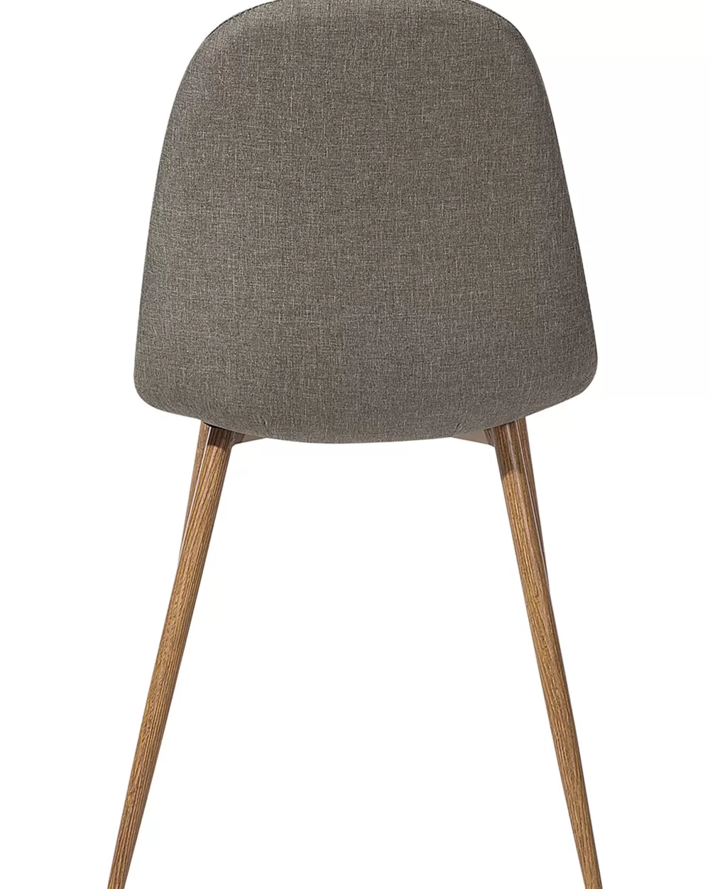 Beliani Sedie Moderne in Tessuto Grigio Bruno, Coppia - Design Bruce
