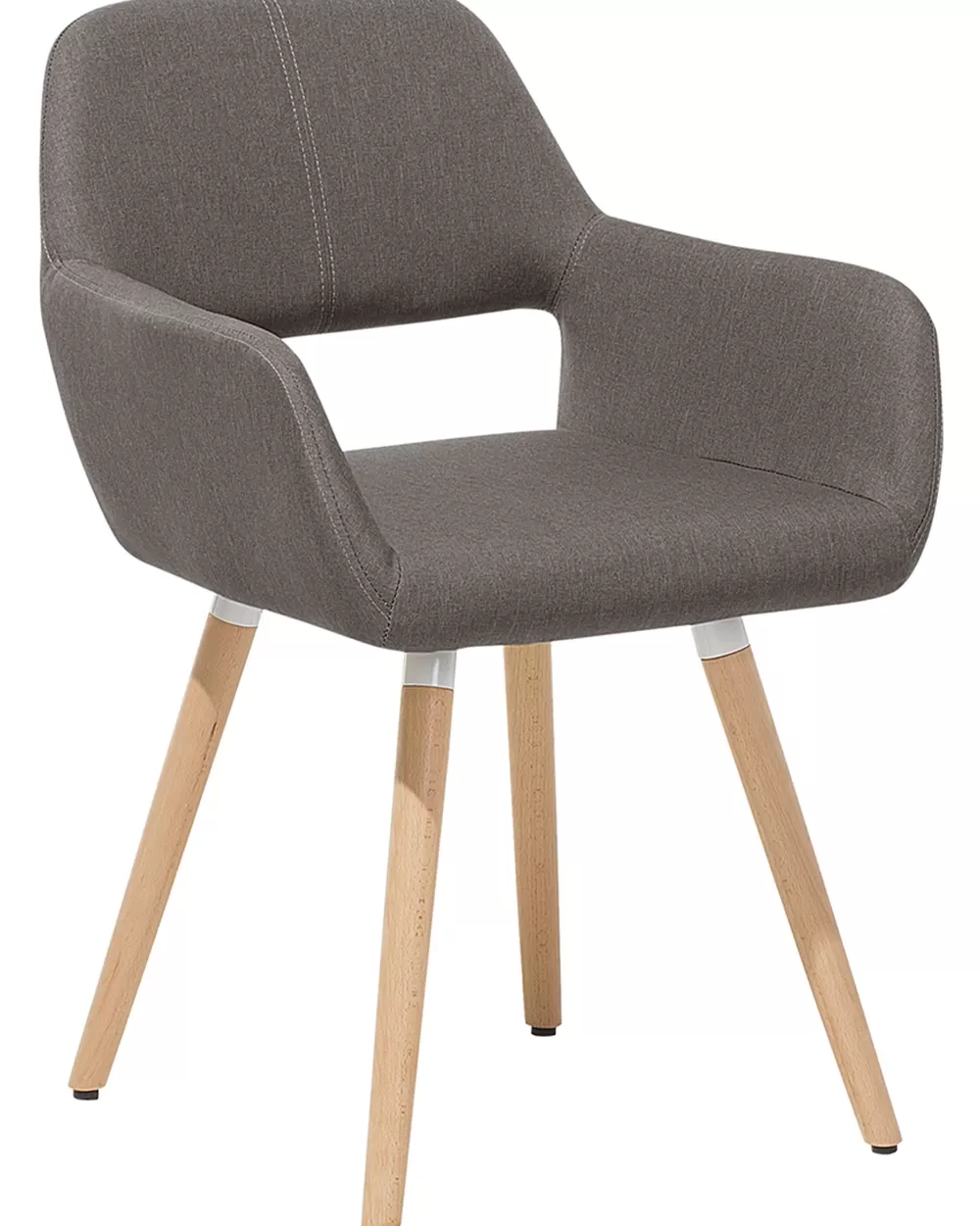 Beliani: Set di 2 Poltrone in Tessuto Grigio Antracite, Design Chicago – Confezione Elegante per Salotto