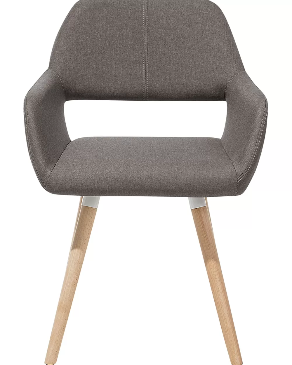 Beliani: Set di 2 Poltrone in Tessuto Grigio Antracite, Design Chicago – Confezione Elegante per Salotto