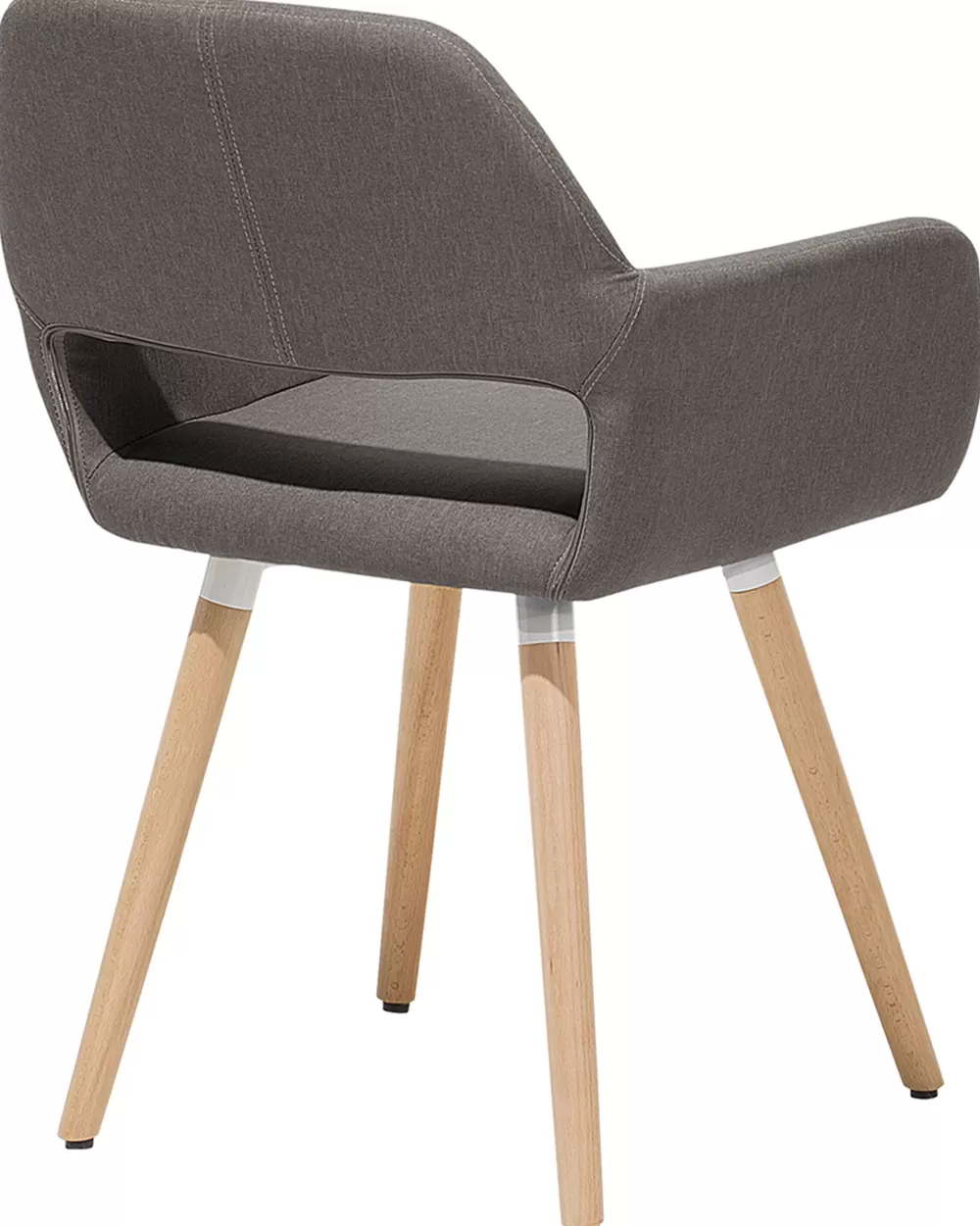 Beliani: Set di 2 Poltrone in Tessuto Grigio Antracite, Design Chicago – Confezione Elegante per Salotto