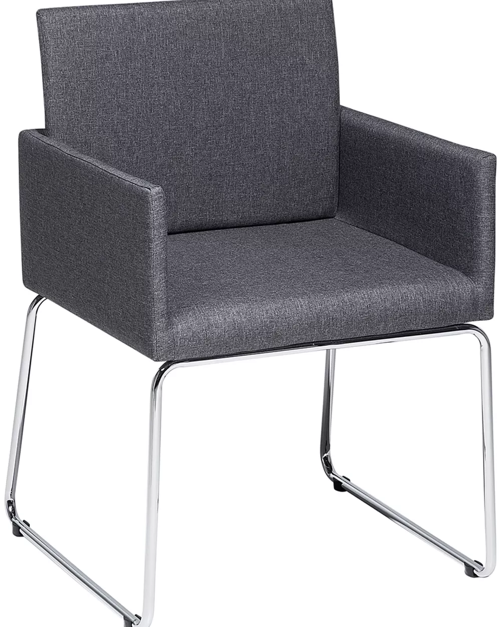 Promozione Beliani: Coppia di Poltrone Modello Gomez in Tessuto Grigio Scuro