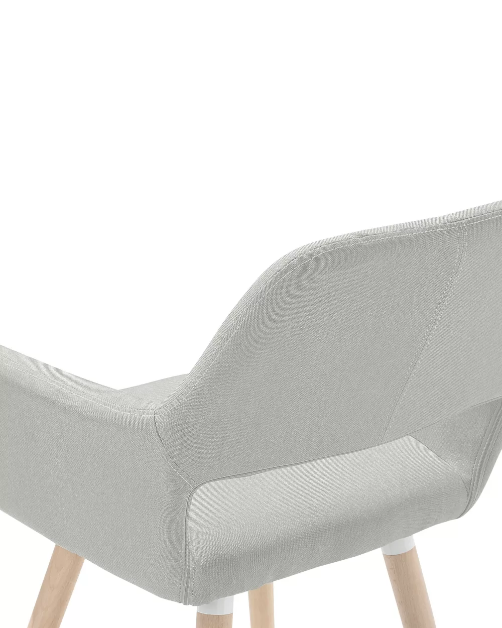 Promozione: 2 Sedie Moderne Beliani in Tessuto Grigio Perla - Consegna Veloce Chicago