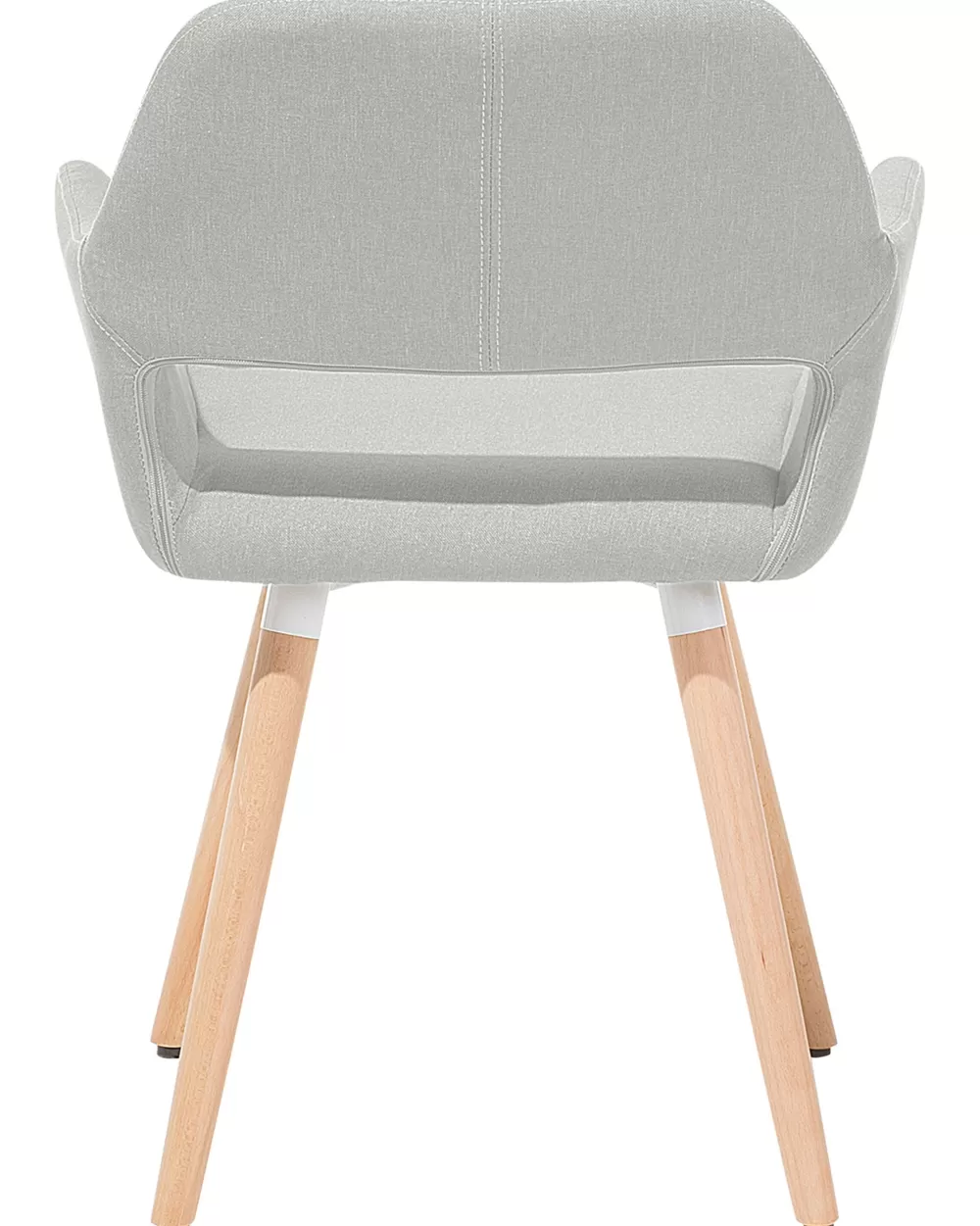 Promozione: 2 Sedie Moderne Beliani in Tessuto Grigio Perla - Consegna Veloce Chicago