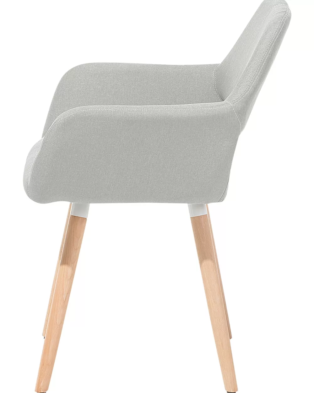 Promozione: 2 Sedie Moderne Beliani in Tessuto Grigio Perla - Consegna Veloce Chicago