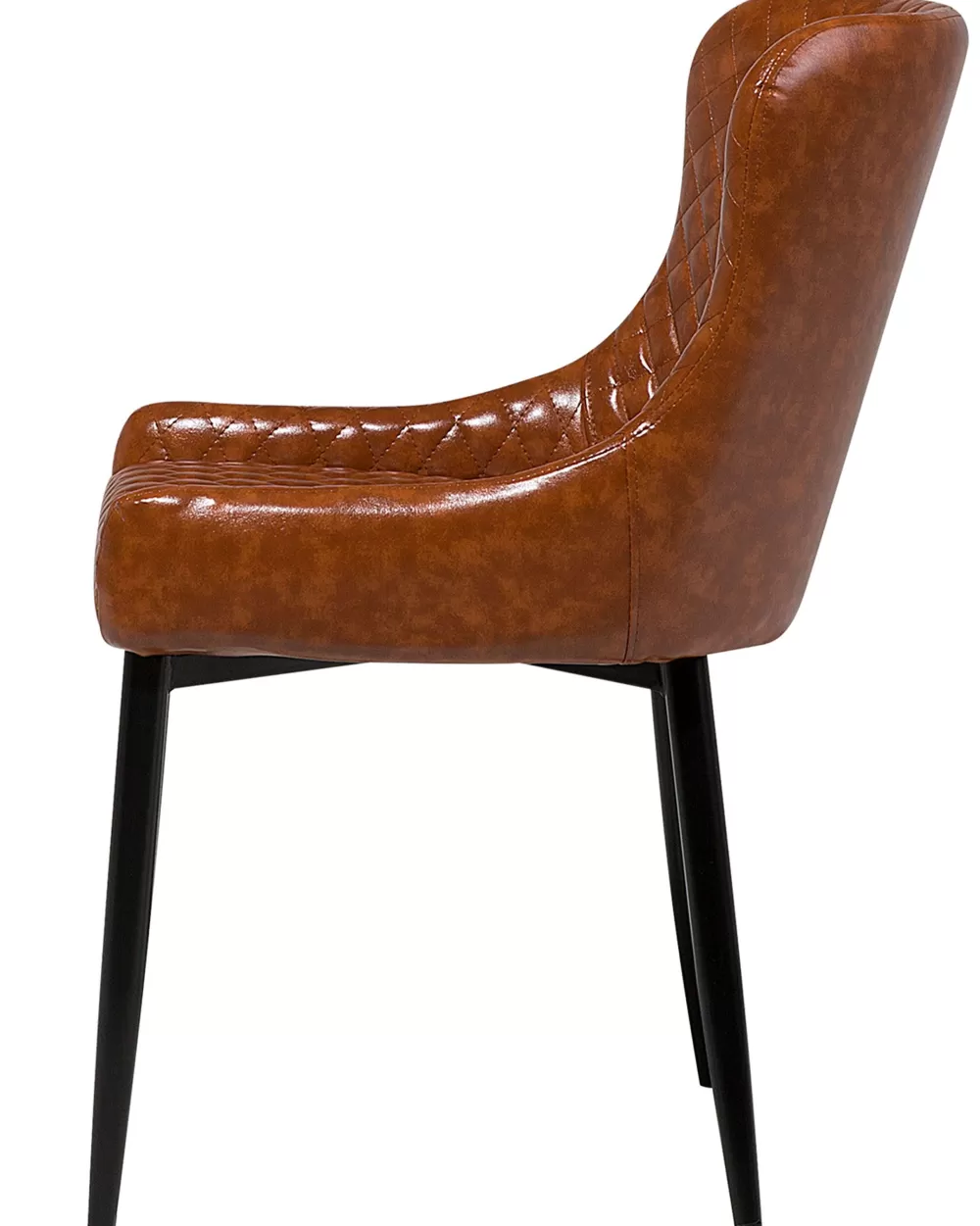 Beliani: Sedie Moderne in Ecopelle Color Oro, Coppia di Poltrone Solano con Design Elegante