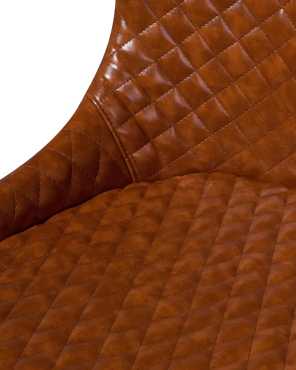 Beliani: Sedie Moderne in Ecopelle Color Oro, Coppia di Poltrone Solano con Design Elegante
