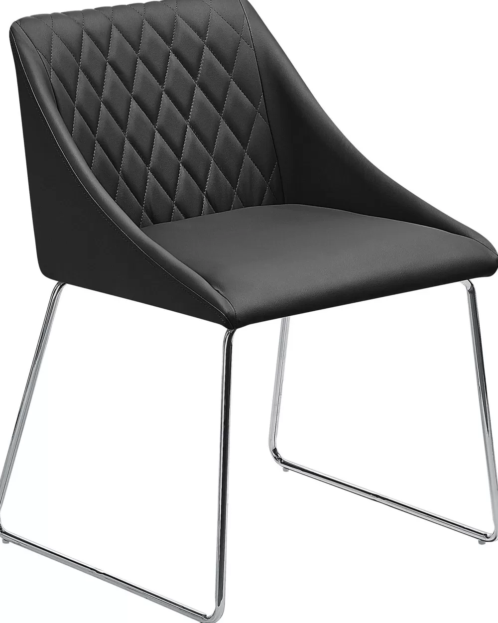 Beliani Set di 2 Sgabelli in Ecopelle Nera, Design Arcata - Comodi e Moderni