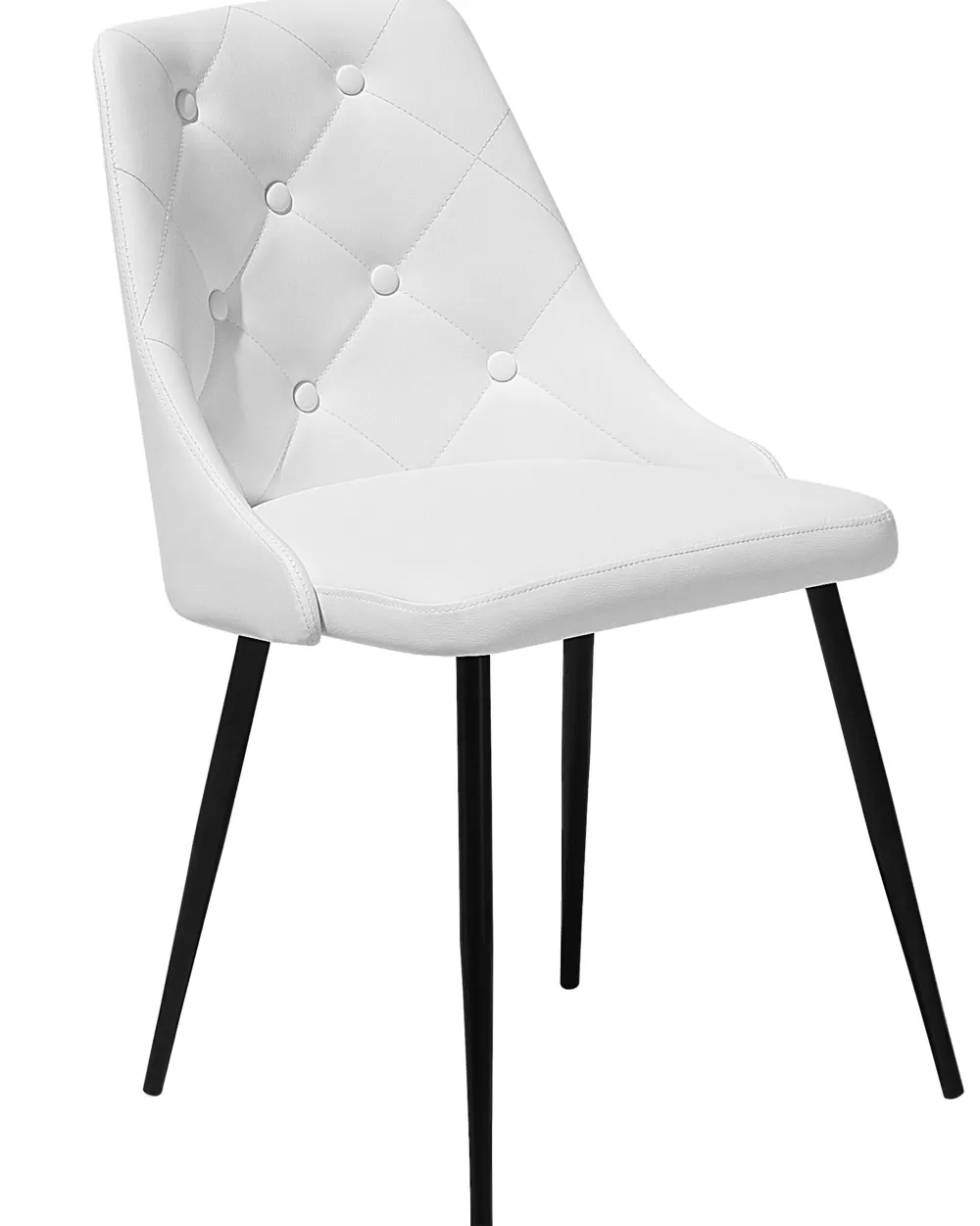 Valerie Set di 2 Sedie Moderne in Ecopelle Bianca - Design Comodo Beliani