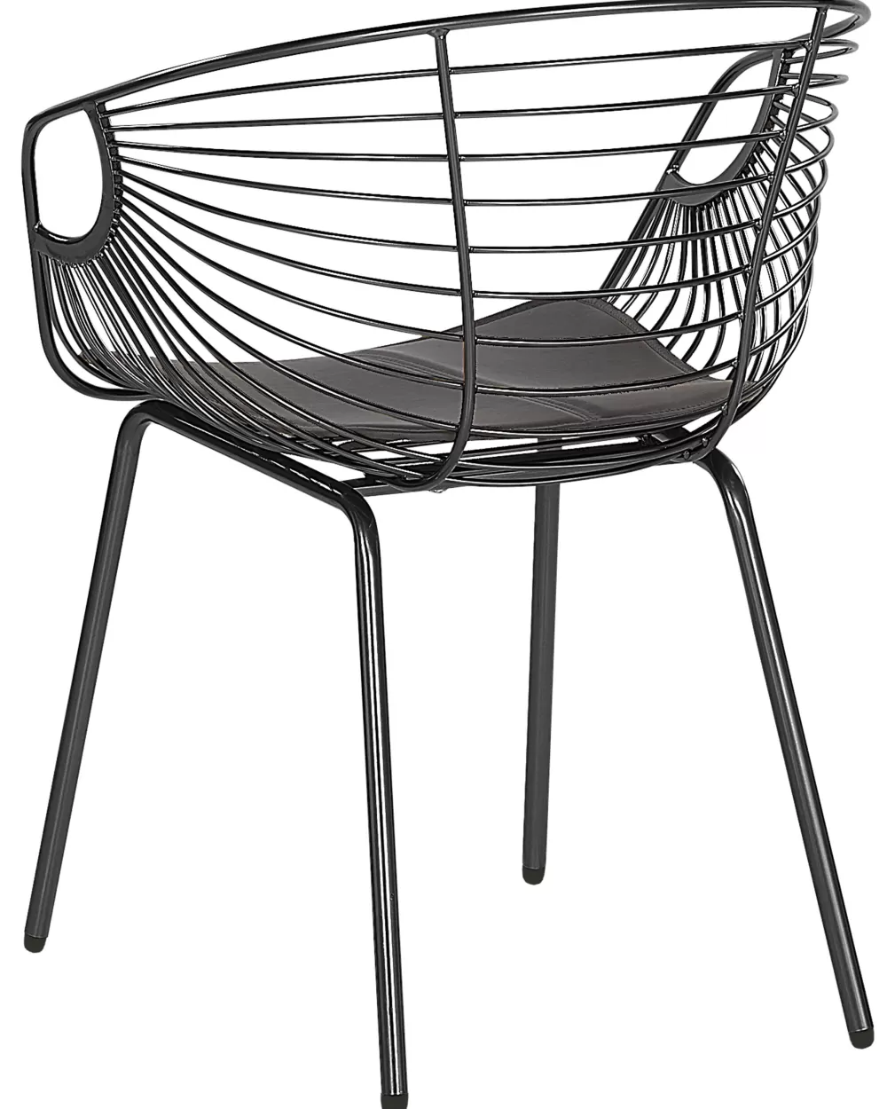 Beliani: Set da 2 Sedie Moderne in Metallo con Design Contemporaneo, Colore Nero Opaco - Ideali per Soggiorno o Esterno, Hoback Collection