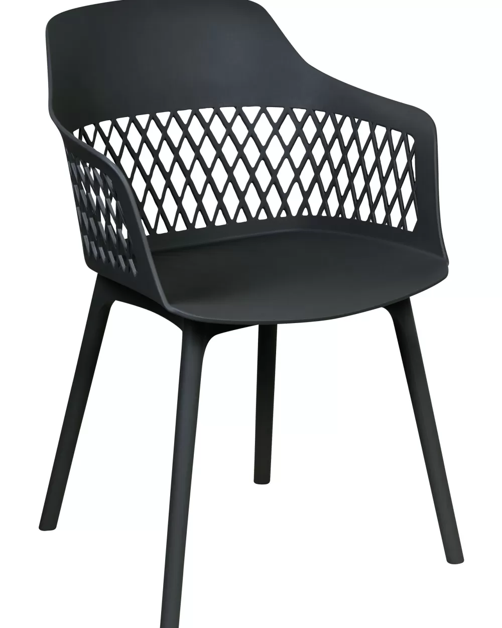 Beliani: Coppia di Sedie Moderne Almira in Design Lineare, Nero Opaco