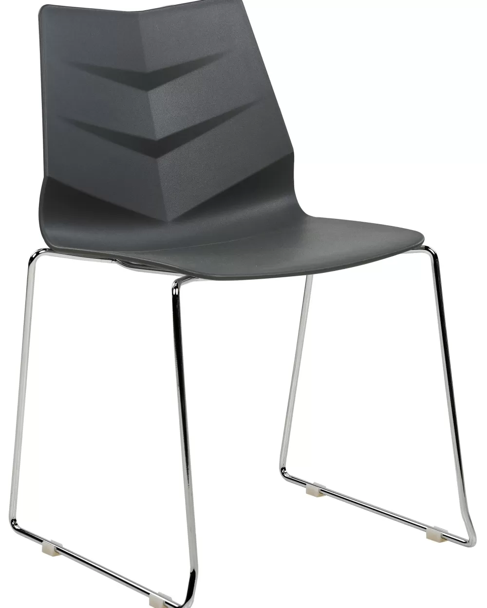 Set di 4 sedie Hartley in plastica antracite - Design moderno Beliani