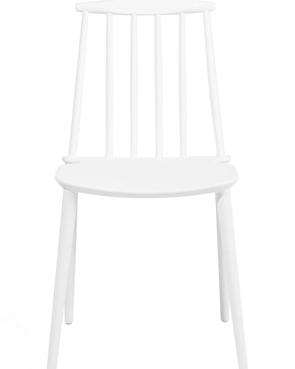Beliani: Coppia di Sedie Moderne in Plastica Bianca - Design Ventnor per Interni/Esterni