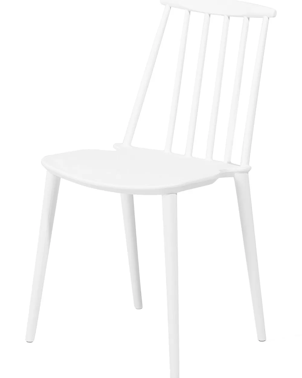 Beliani: Coppia di Sedie Moderne in Plastica Bianca - Design Ventnor per Interni/Esterni