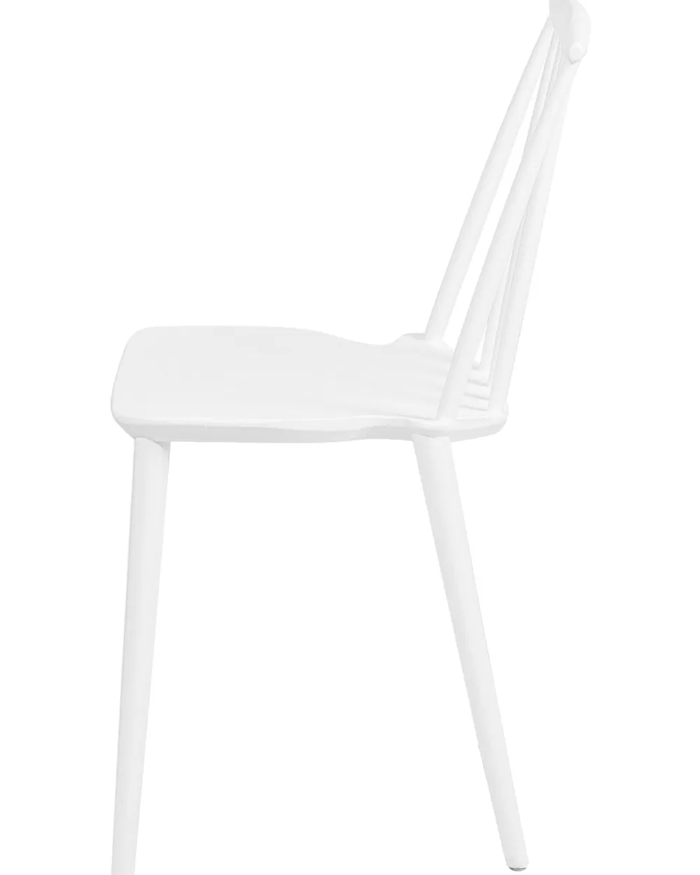 Beliani: Coppia di Sedie Moderne in Plastica Bianca - Design Ventnor per Interni/Esterni