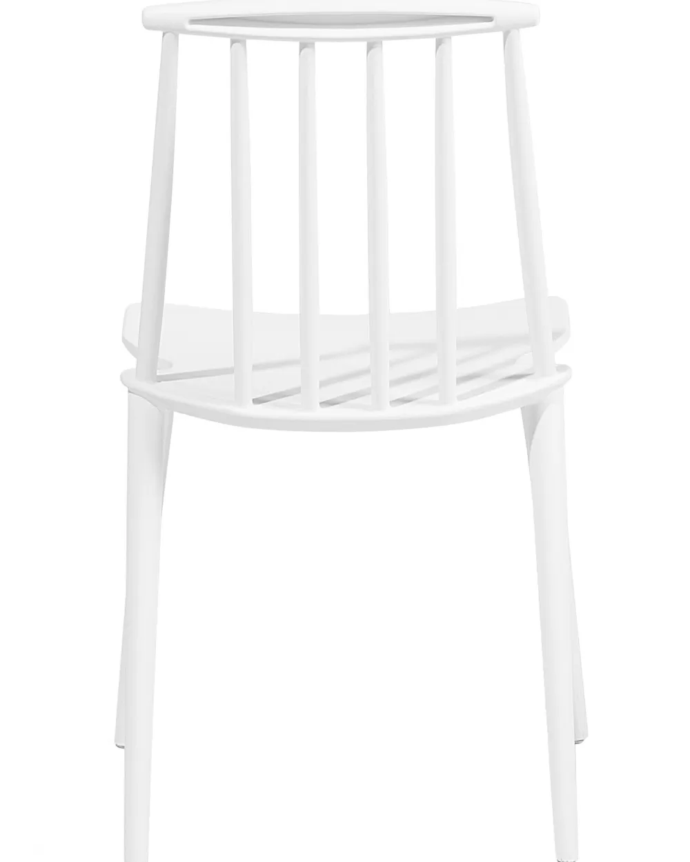 Beliani: Coppia di Sedie Moderne in Plastica Bianca - Design Ventnor per Interni/Esterni