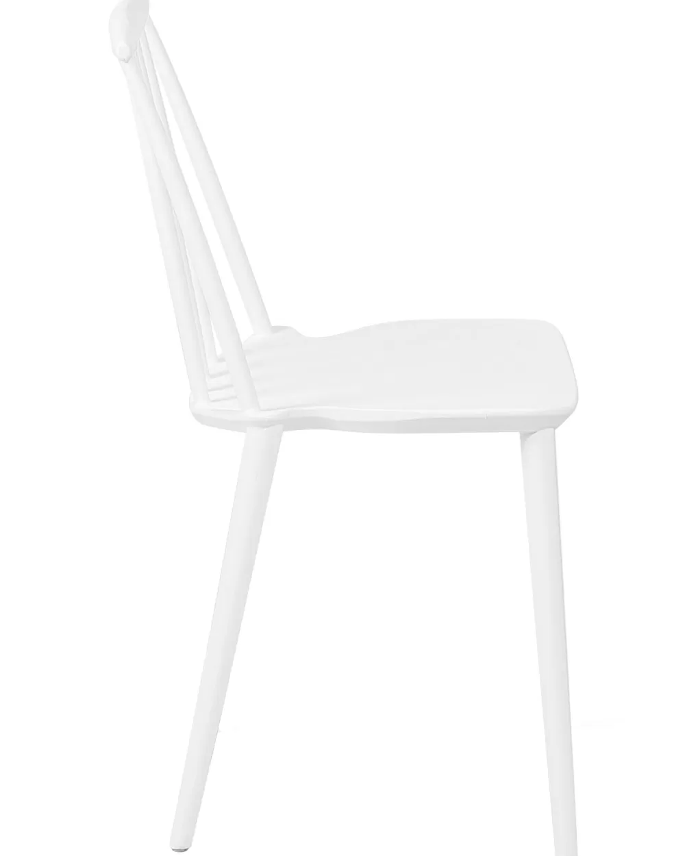 Beliani: Coppia di Sedie Moderne in Plastica Bianca - Design Ventnor per Interni/Esterni
