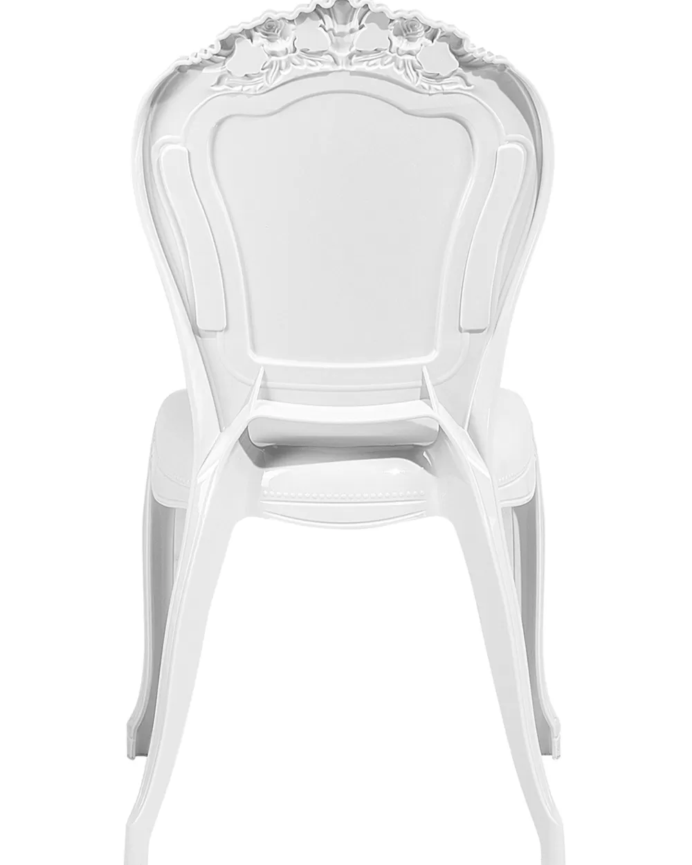 Set di 2 Sedie Vermont Bianche in Plastica Rigenerata - Design Contemporaneo Beliani