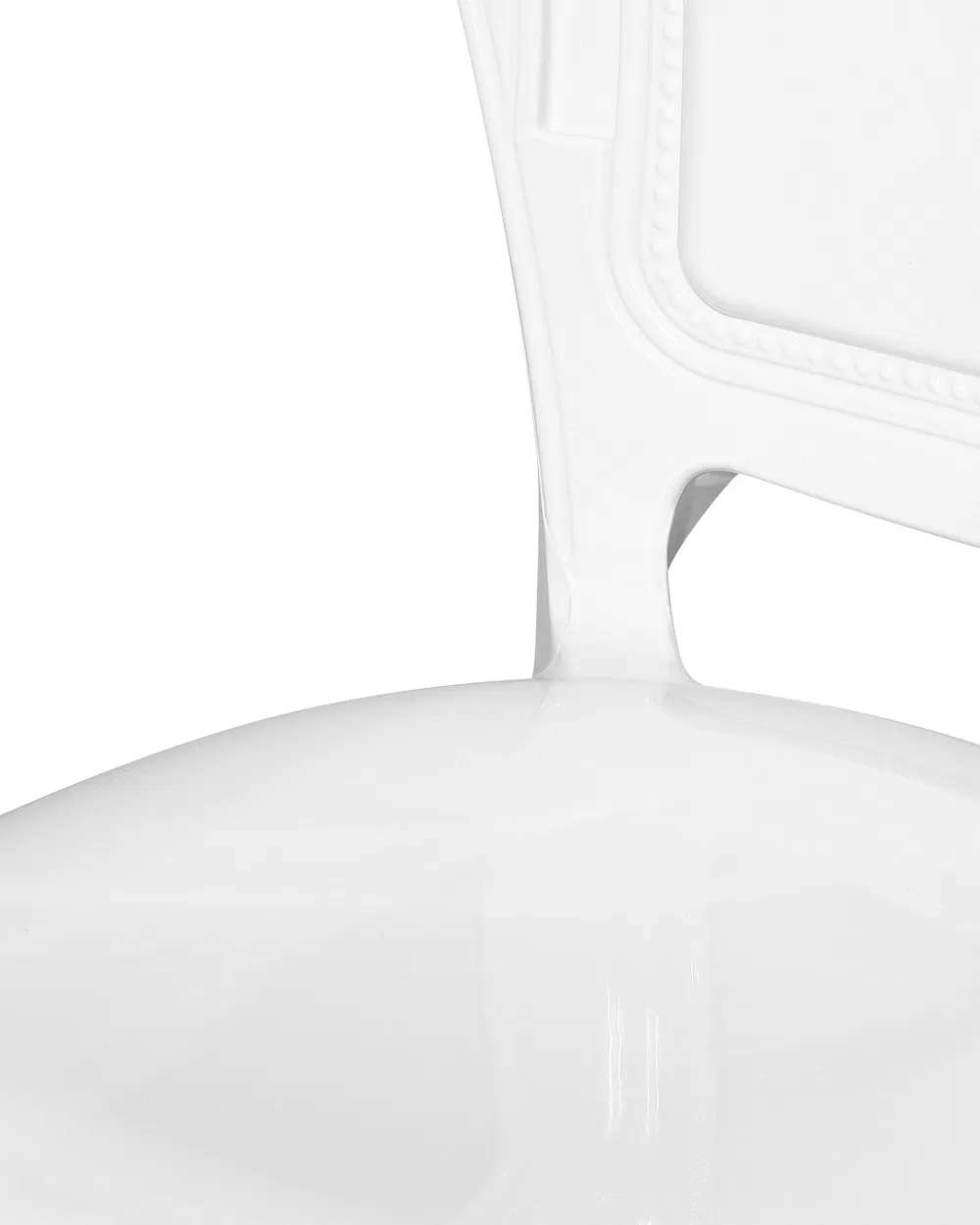 Set di 2 Sedie Vermont Bianche in Plastica Rigenerata - Design Contemporaneo Beliani