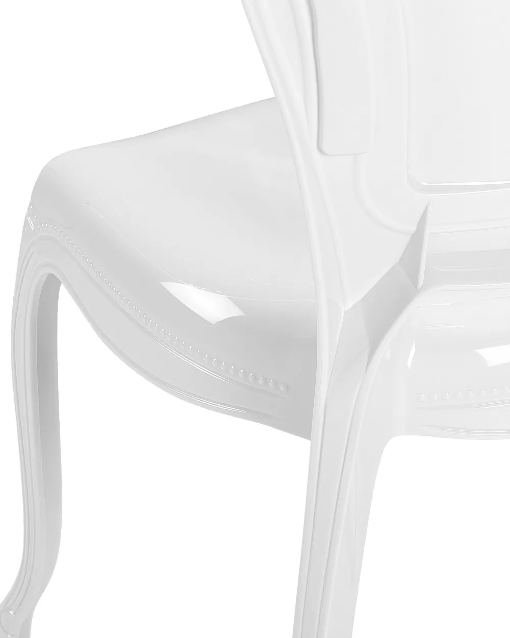Set di 2 Sedie Vermont Bianche in Plastica Rigenerata - Design Contemporaneo Beliani