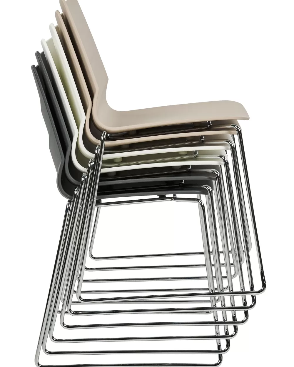 Beliani: Set di 4 Sedie Moderne in Plastica Bianca Modello Hartley - Sconto Esclusivo!