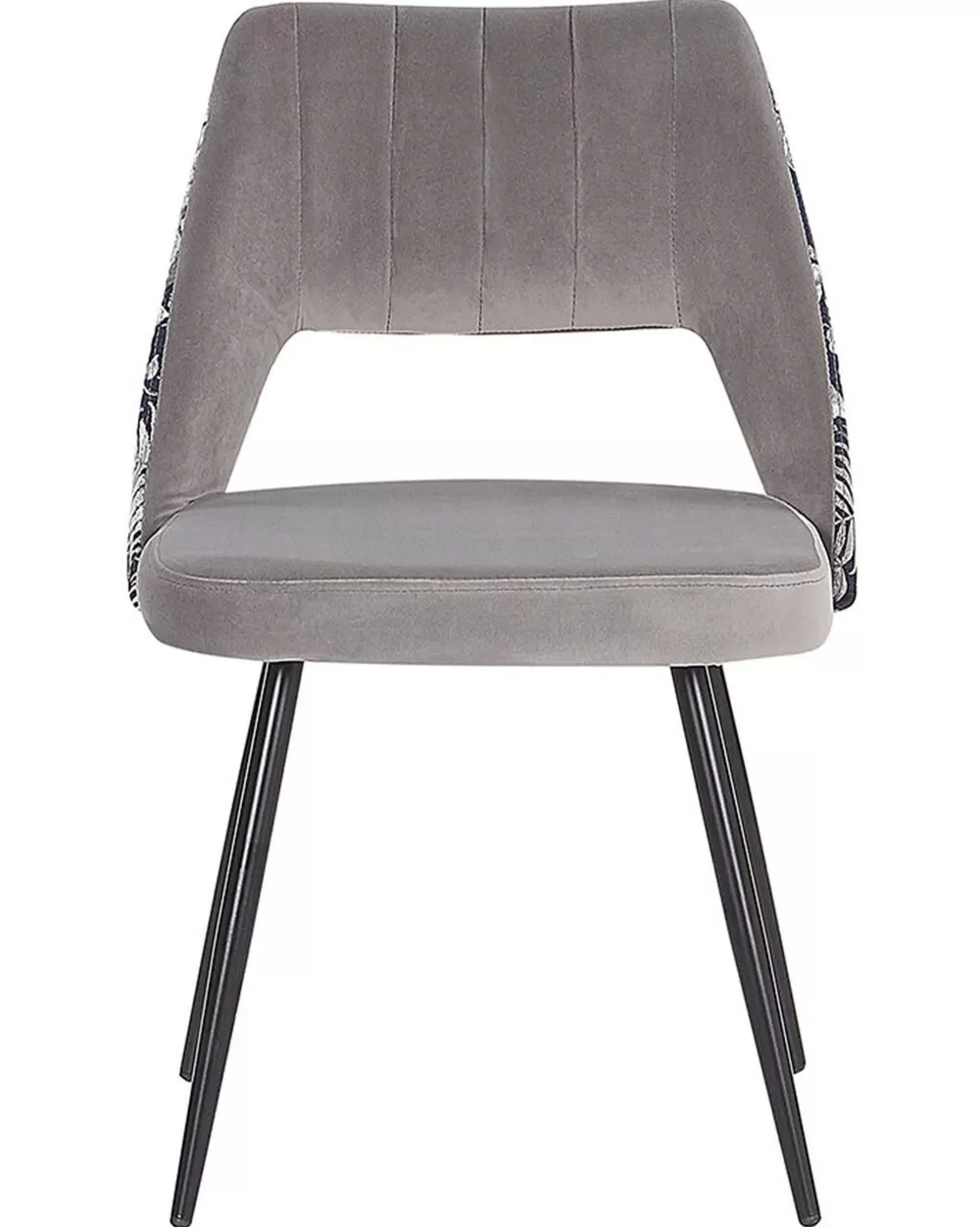 Beliani Collezione: Sedie in Velluto Grigio Antracite - Set da 2 Modello Ansley, Confortevoli e Moderni