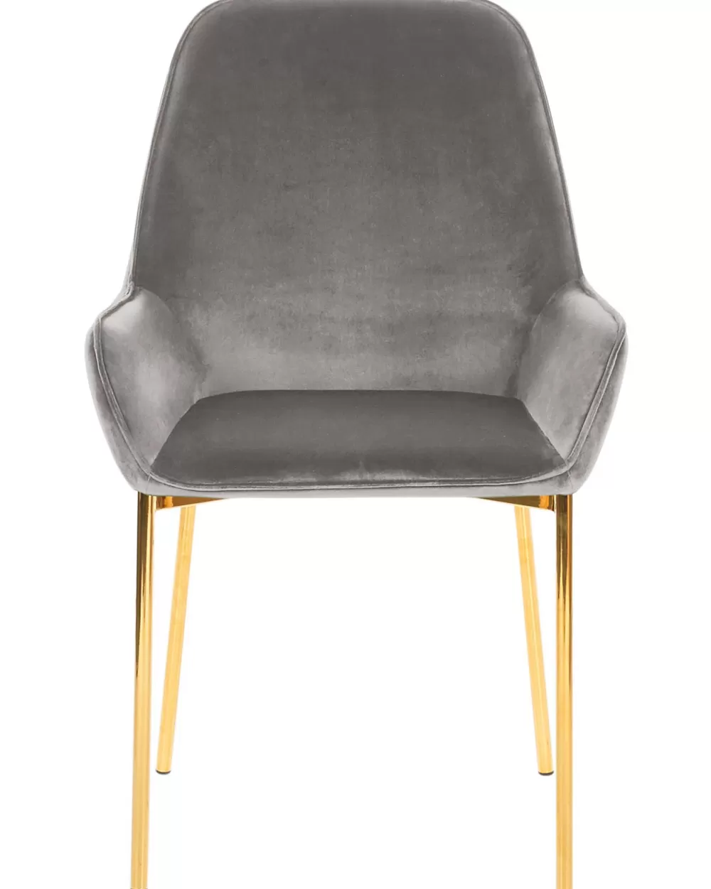 Beliani - Coppia di Poltrone Loverna in Velluto Grigio Morbido, Design Moderno con Rivestimento Opaco per Salotto
