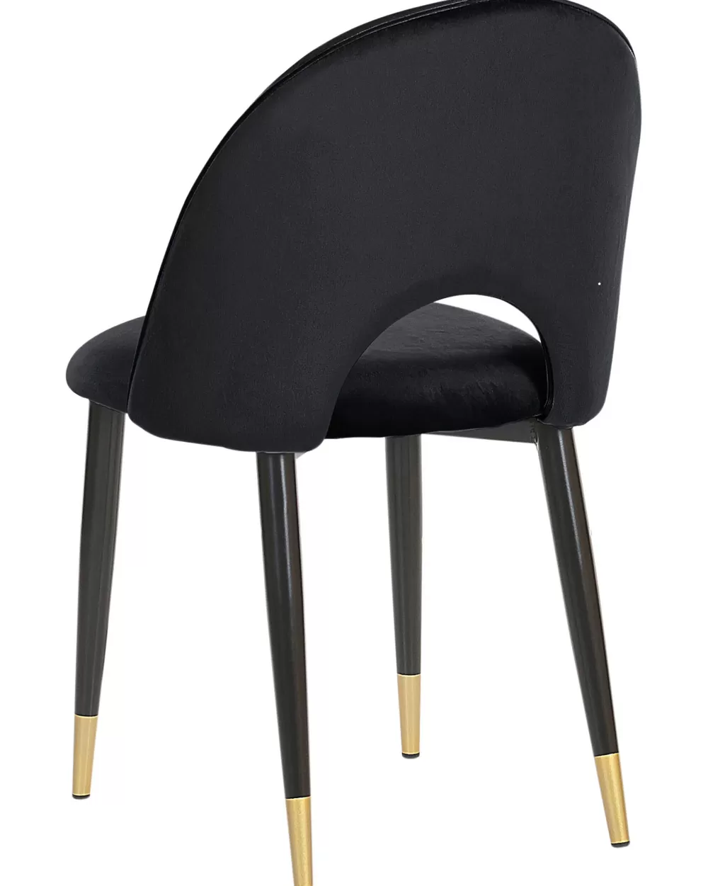 Beliani - Set di 2 Sedie Moderne in Velluto Elegante, Nero Intenso, Design Magalia