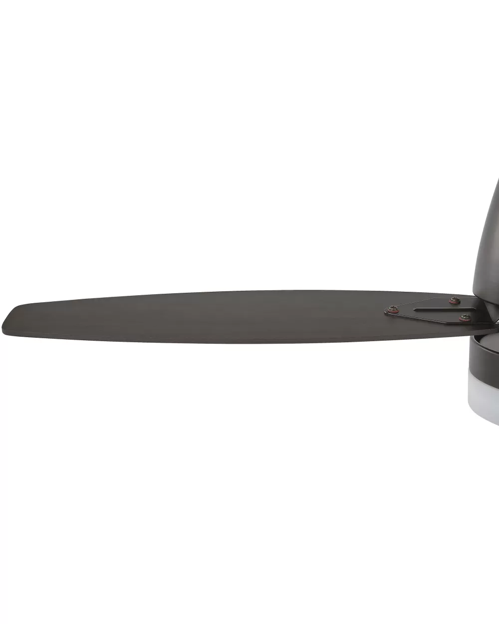 Beliani - Lampada Ventilatore Elegante in Legno Scuro e Metallo Nero, Design Moderno per Interni