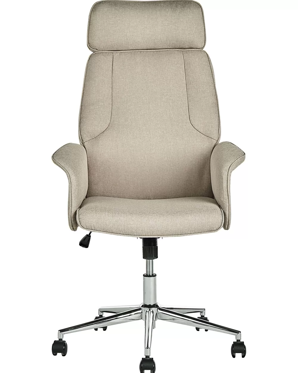 Beliani Sedia da Ufficio Confortevole in Tessuto Beige - Design Moderno Pilot 

（：，
