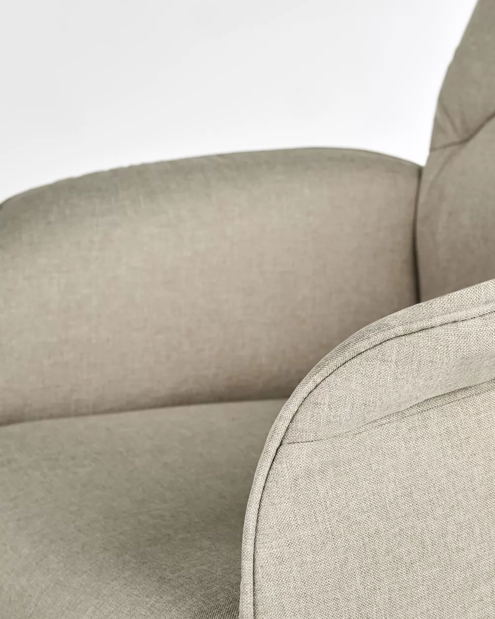 Beliani Sedia da Ufficio Confortevole in Tessuto Beige - Design Moderno Pilot 

（：，