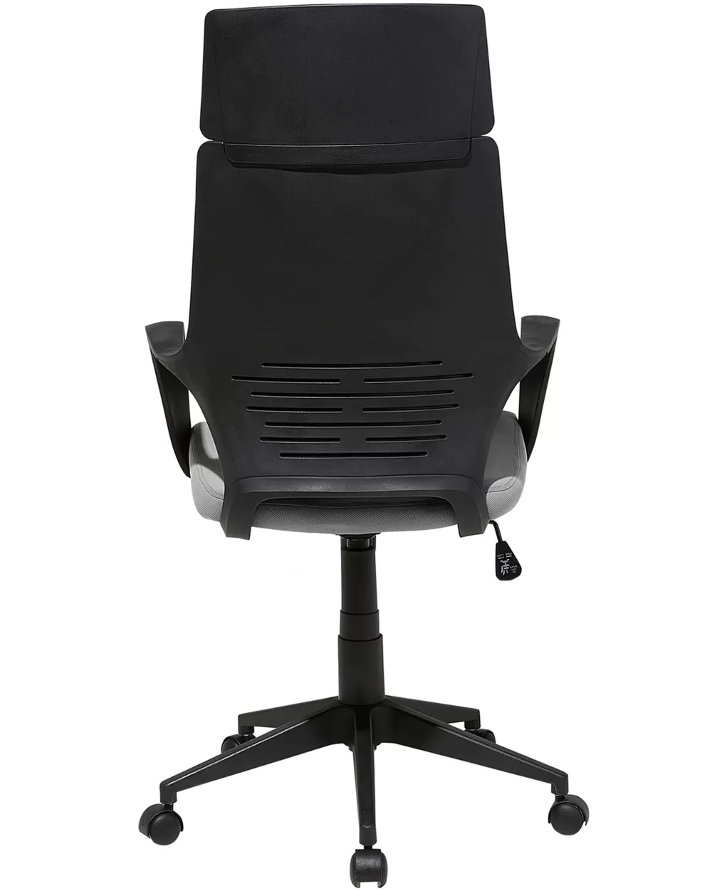 Beliani Sedia Imbottita in Tessuto Morbido - Design Elegante Grigio Chiaro e Nero, Confortevole per il Tuo Relax