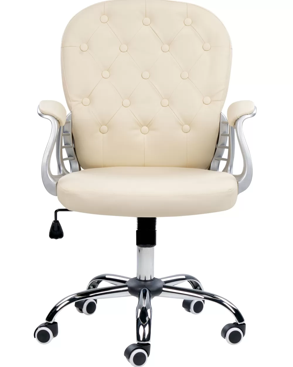 Promozione Beliani - Sedia in Ecopelle Beige con Design Regale e Rivestimento Morbido
