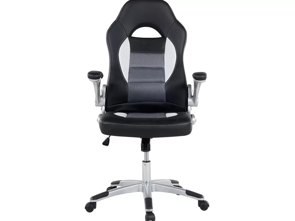 Poltrona Office Dean in Ecopelle Nero per Ragazzi - Design Ergonomico Beliani