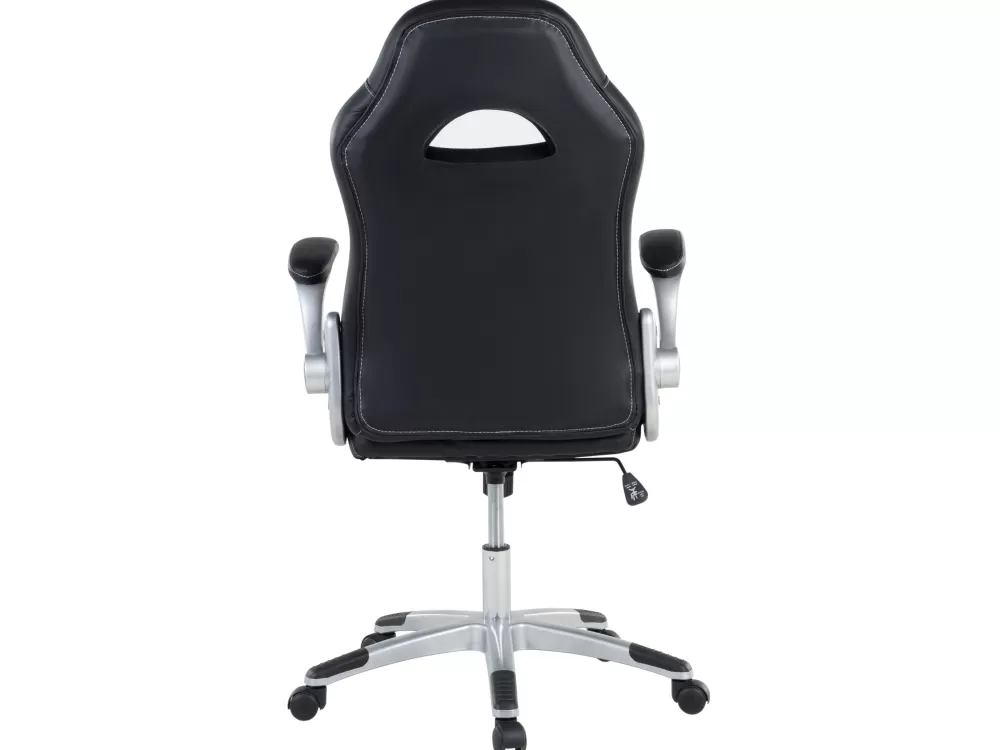 Poltrona Office Dean in Ecopelle Nero per Ragazzi - Design Ergonomico Beliani
