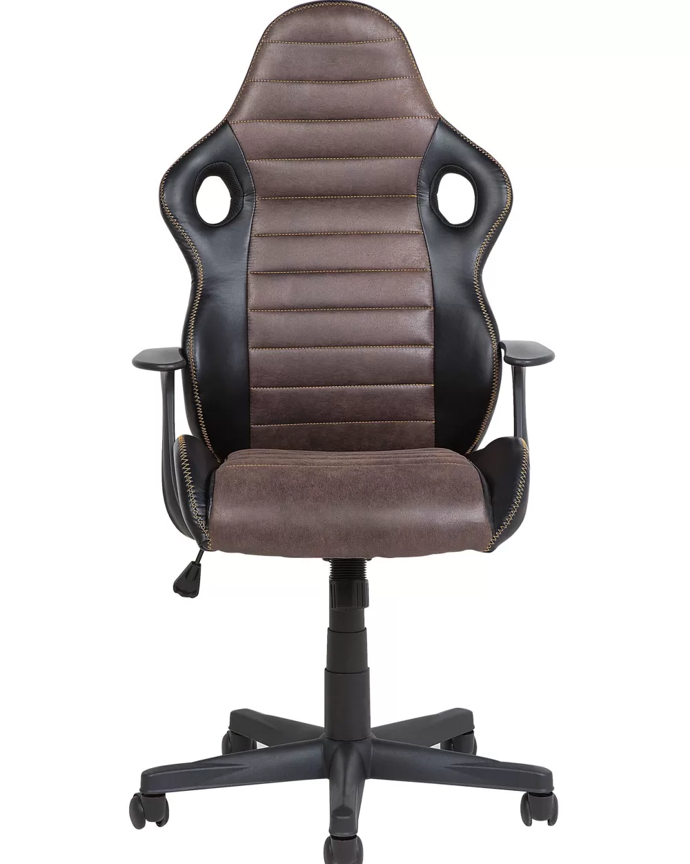 Beliani: Sedia Suprema in Ecopelle con Schienalto, Design Moderno - Nero/Marrone