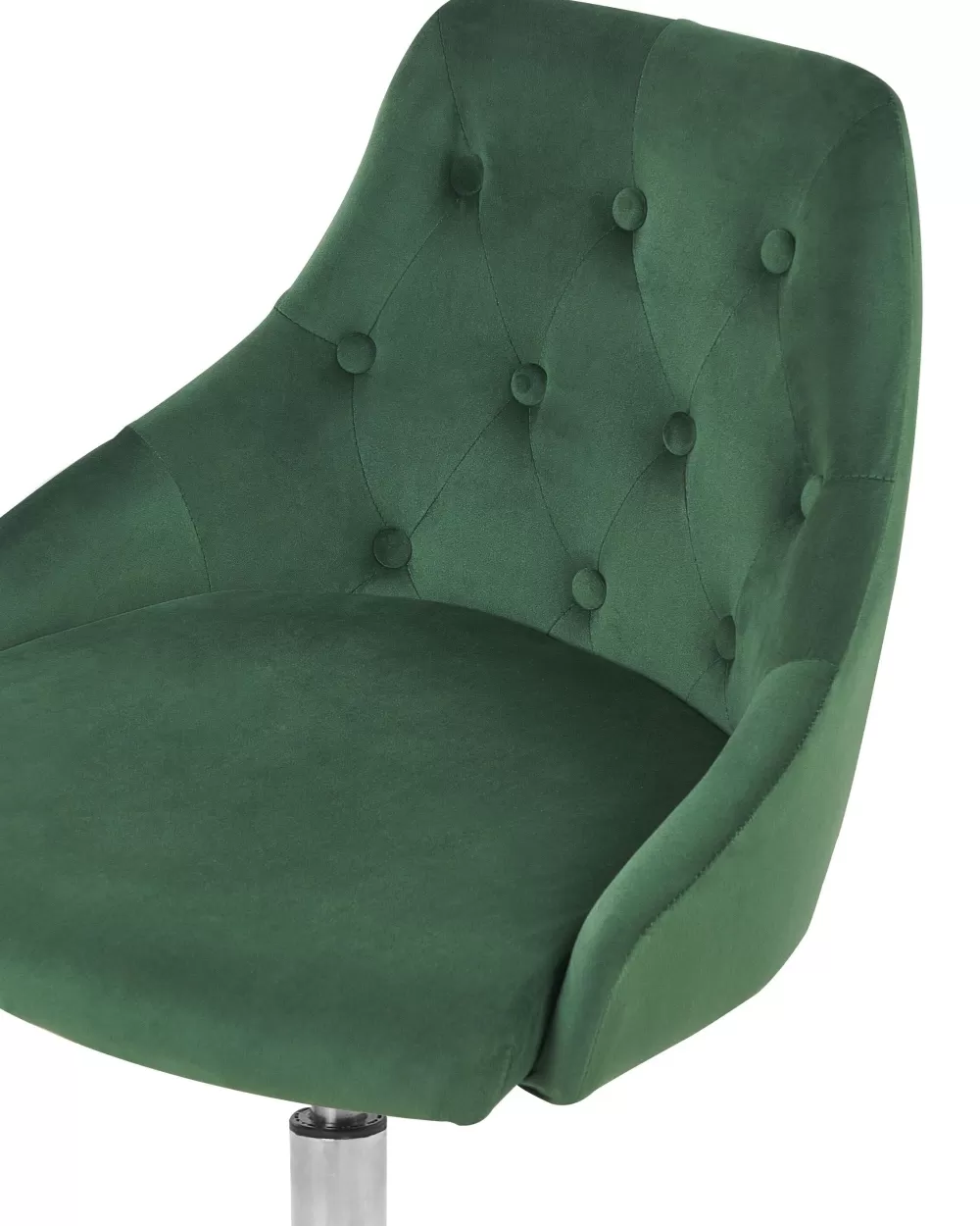Promozione Beliani: Sedia in Velluto Verde Smeraldo Collezione Parrish