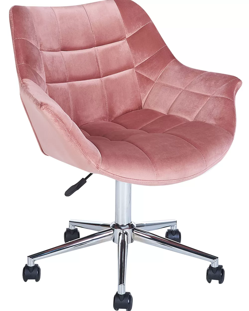 Beliani Poltrona Labelle in Velluto Rosa Chiaro - Design Moderno e Confortevole per Soggiorno