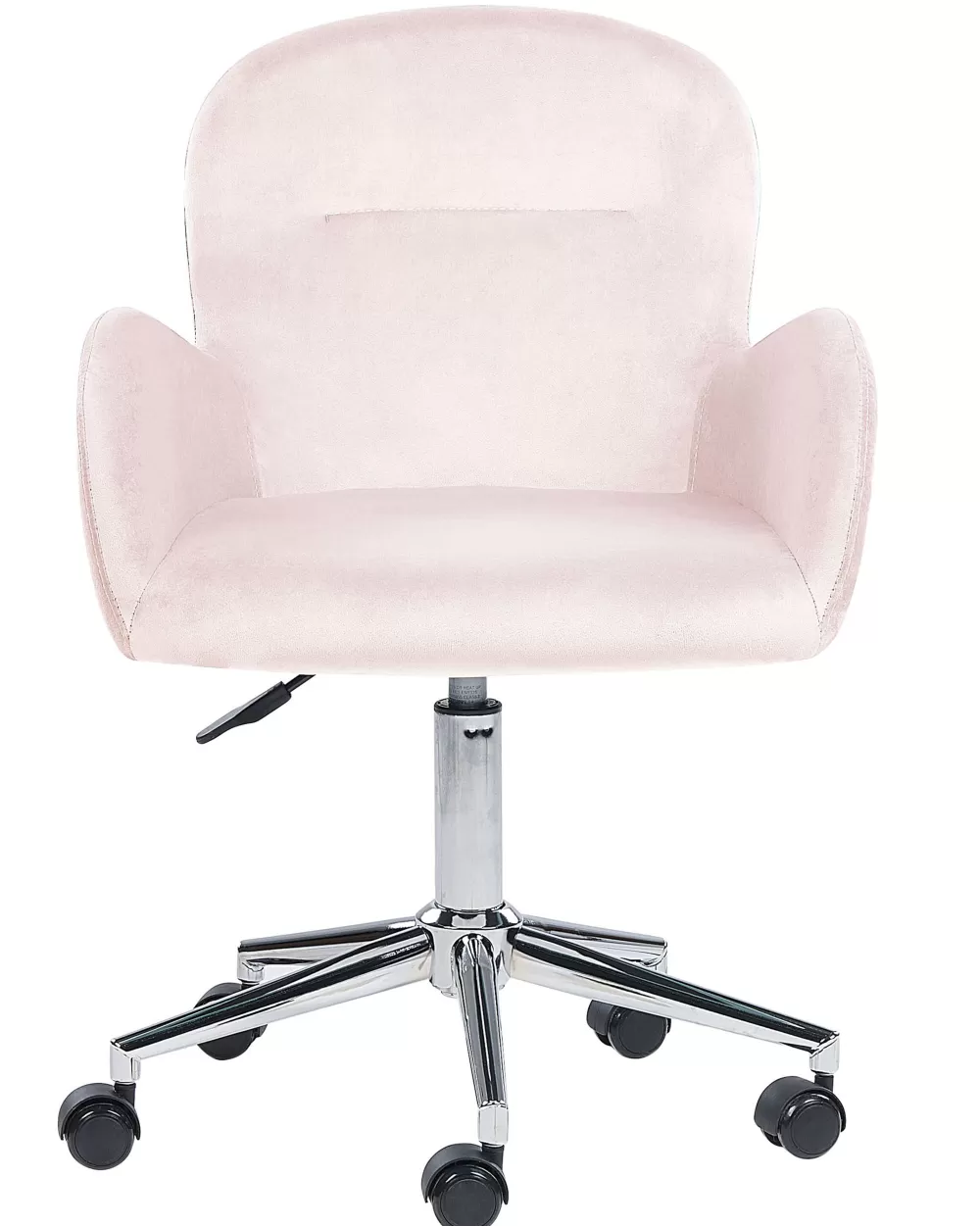Poltrona Beliani Priddy in Velluto Morbido - Design Moderno con Rivestimento Rosa Pastello, Ideale per Arredamenti Eleganti e Confortevoli