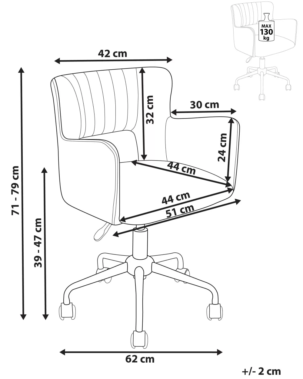 Beliani Sedia da Ufficio Confortevole in Velluto Elegante, Colore Azzurro Chiaro - Linea Sanilac
