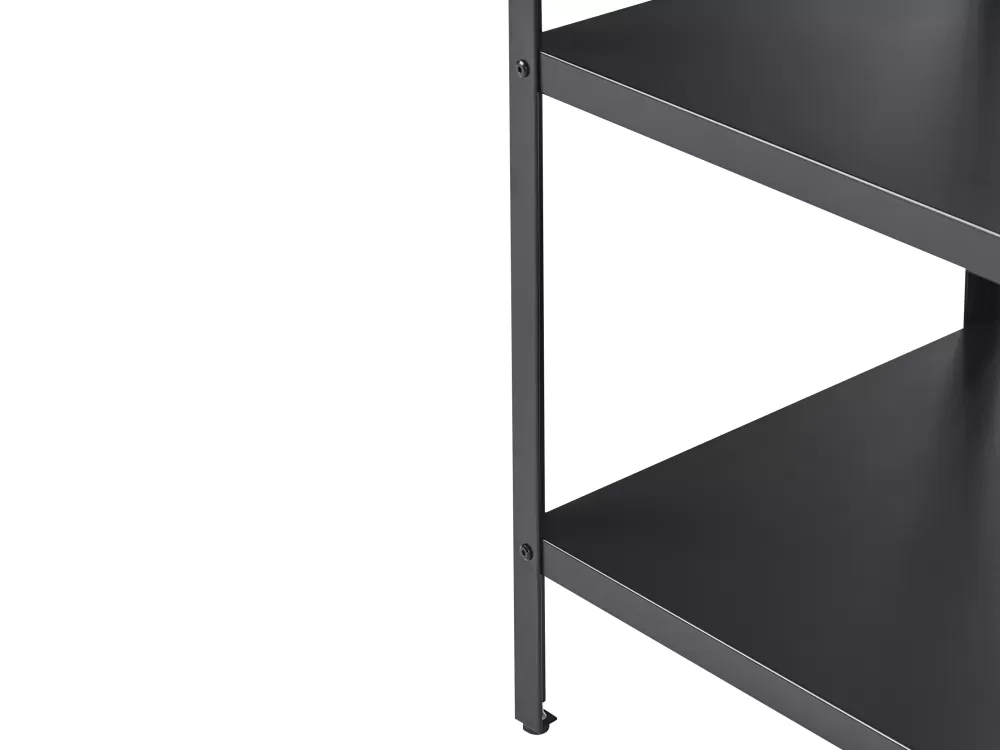 Isola Cucina da Esterno Beliani in Acciaio Antiruggine, Design Moderno con Ripiano Integrato - 80x50 cm Nero Opaco per Giardini e Terrazze