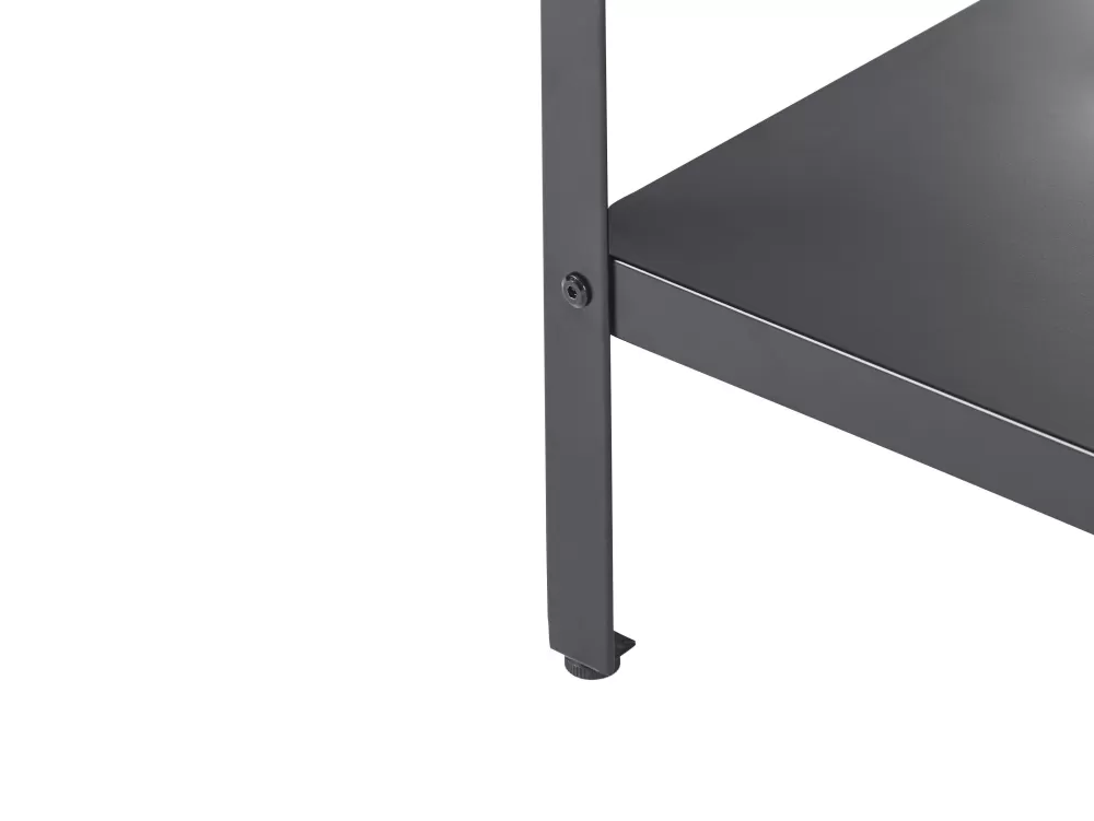 Isola Cucina da Esterno Beliani in Acciaio Antiruggine, Design Moderno con Ripiano Integrato - 80x50 cm Nero Opaco per Giardini e Terrazze