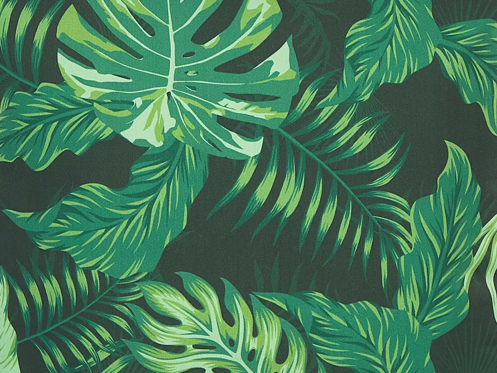 Beliani Cuscini da Esterno in Tessuto Verde Foresta - Set di 2 Pezzi 45x45 cm, Impermeabile e Resistente per Giardino, Terrazzo o Balcone con Imbottitura Comoda e Facile da Pulire